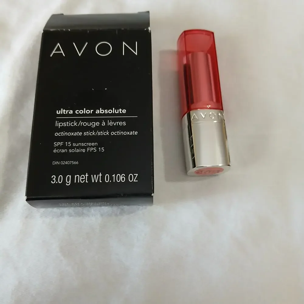 Set of (2) Avon Ultra Color Absolute lipstick Creamy Melon NIB .106 oz SPF 15